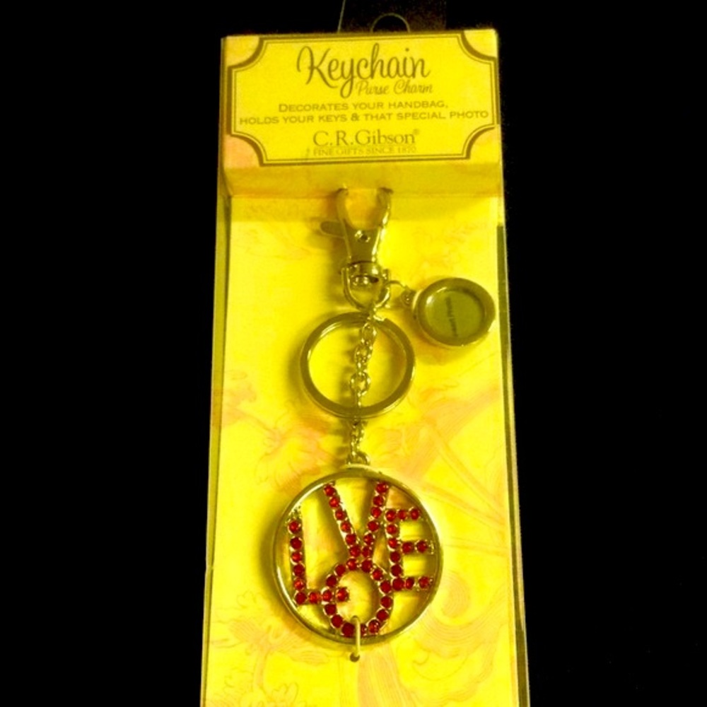 LOVE Picture Key Chain Purse Charm